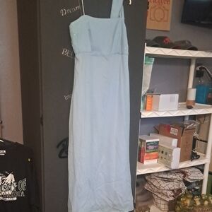 Milano Light Blue One Shoulder Dress